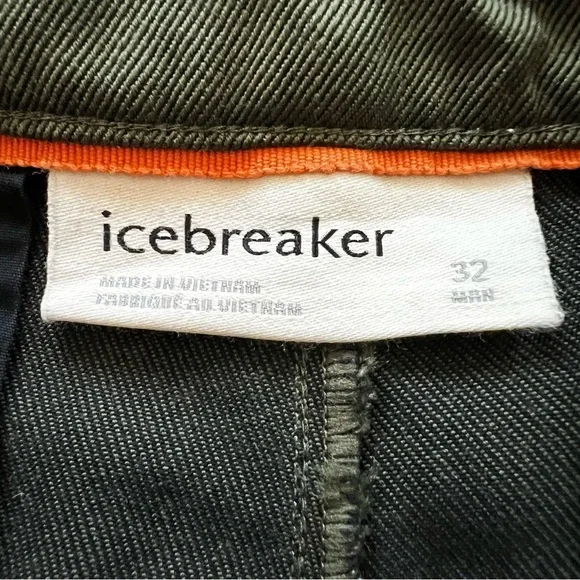 Icebreaker Berlin Merino Wool Blend Chino Pants Estate Green 32 - Picture 10 of 16